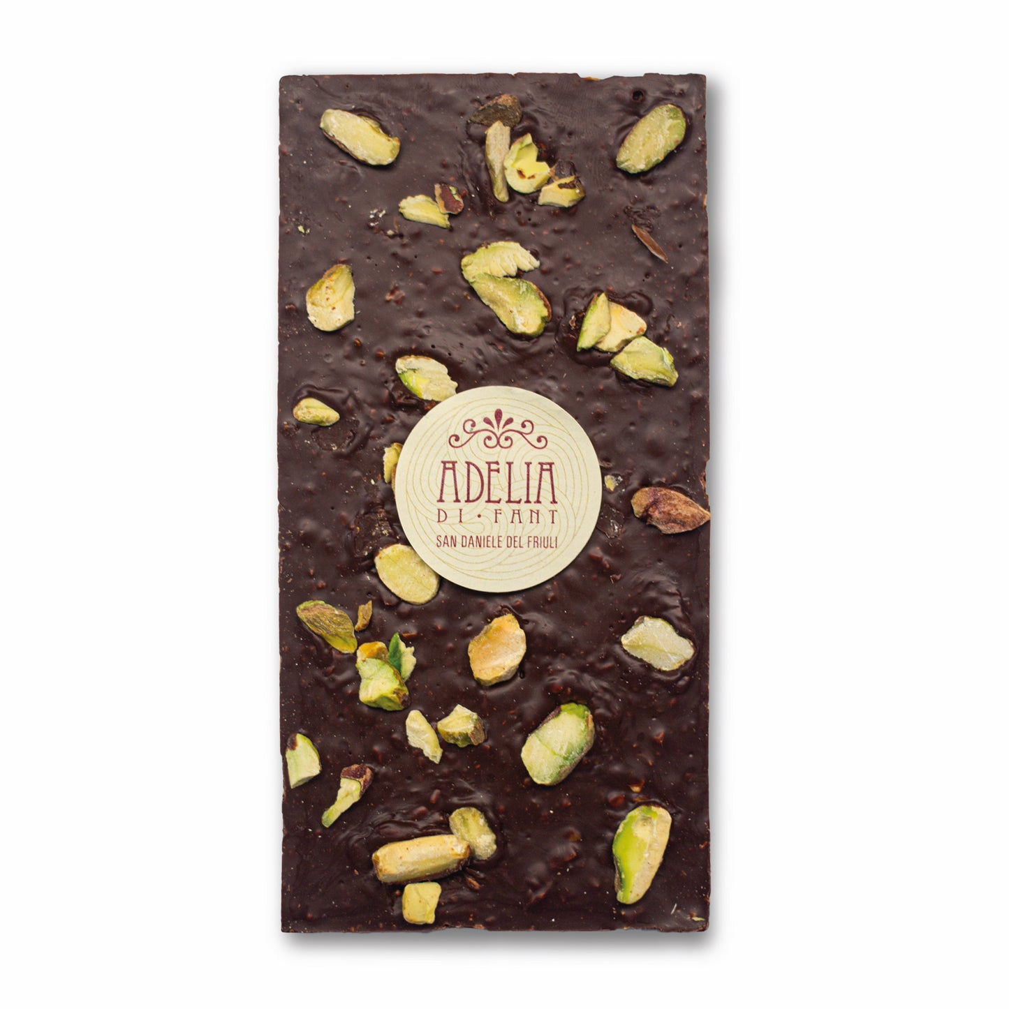 Adelia di Fant Extra-Dark Chocolate Bar with Salted Pistachios