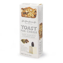 Toast for Cheese Dates, Hazelnuts and Pumpkin Seeds